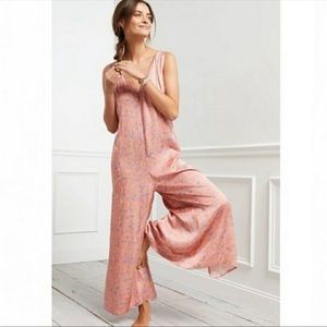 Anthropologie Juniper Printed Wide-leg Jumpsuit